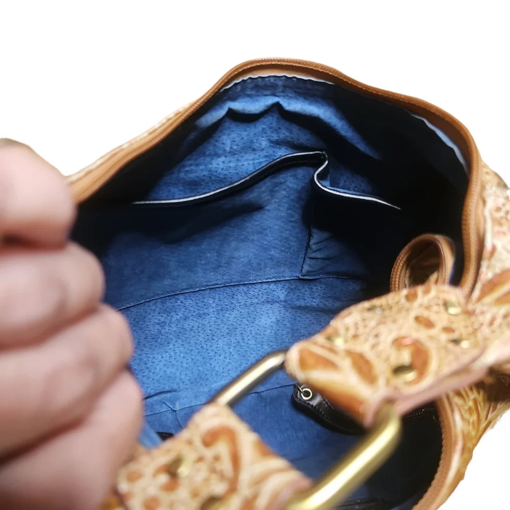 Sharif Hand Painted Vintage Bag Unique and Rare with Original Dust bag - Picture 14 of 16